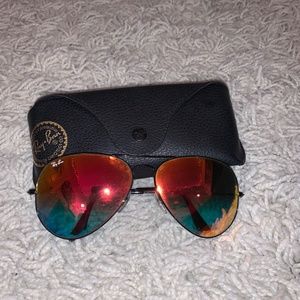 Ray-Ban Red Orange Aviator